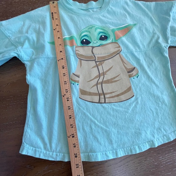 Spirit Jersey Shirt Youth Extra Large Green Grogu Spellout - Picture 8 of 11